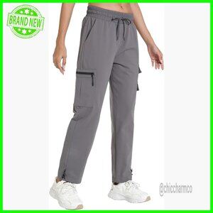 Quick Dry Cargo Joggers with Pockets Lightweight Hiking Pants